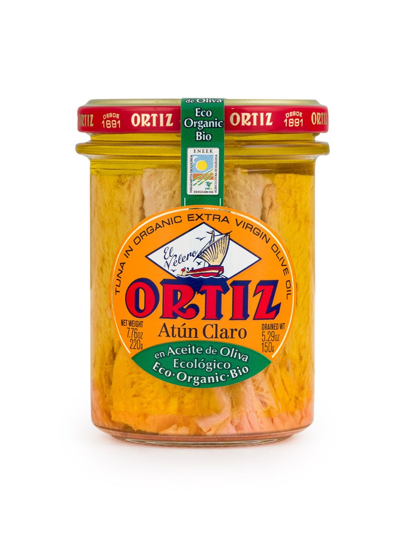 ORTIZ Tuna In Extra Virgin Olive Oil Jar 220g  - Image 1