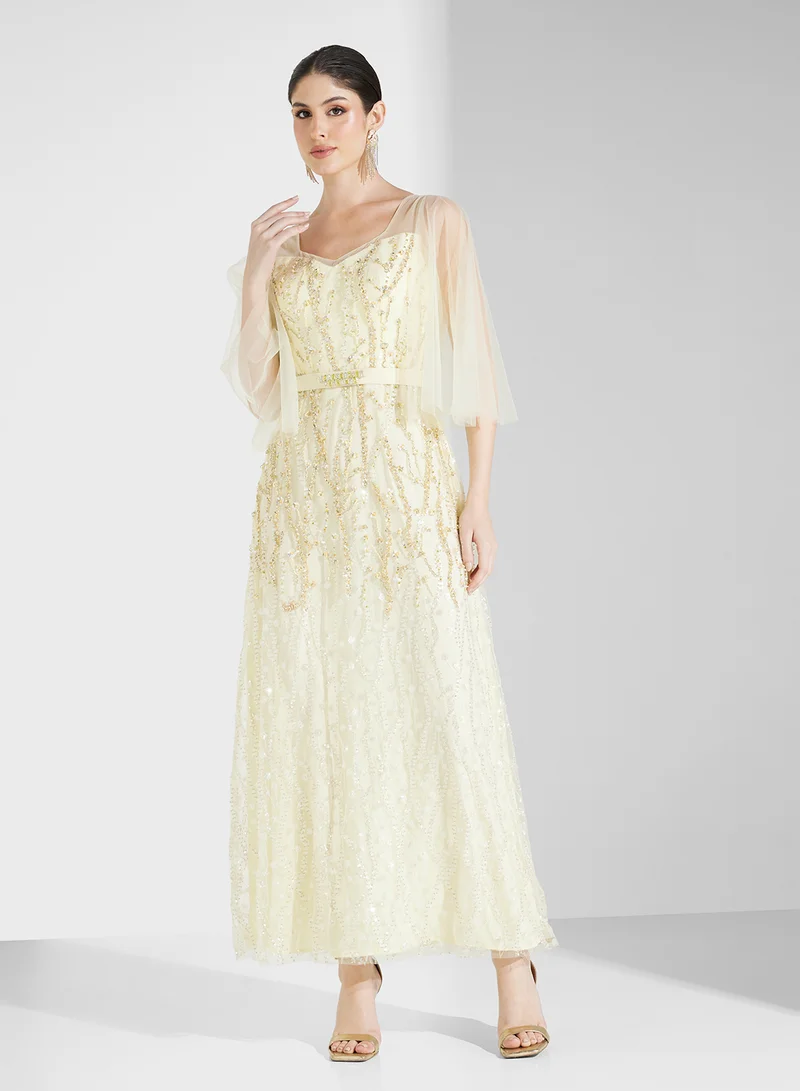 فاشن تريندز من سوزي مطر Embellished Evening Dress