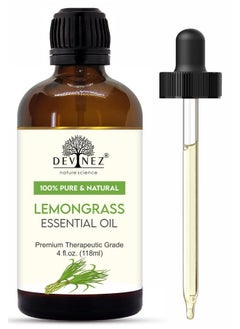 Devinez Lemongrass Essential Certified Oil with Premium Dropper - Therapeutic Grade, 100% Pure Undiluted Natural Diffusers Oil for Skin, Hair Care, Insect Repellant and Aromatherapy (118 ml) - pzsku/Z0D5CF049E6D5A530BF21Z/45/_/1738306664/249cad48-5ce0-40bf-9f3c-4222f96c58fe