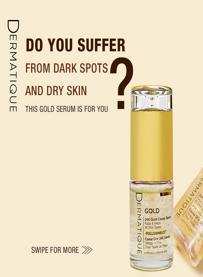ديرماتيك سيروم الكافيار الذهب عيار 24 للوجه والرقبة لجميع أنواع البشرة 30 مل - Image 4
