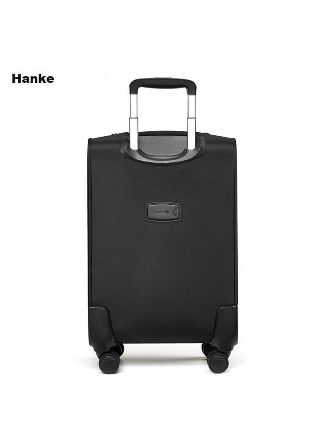 Hanke حقيبة سفر عالمية، أمتعة سفر للرجال والنساء، حقيبة أعمال كبيرة السعة، حقيبة بقفل رقمي، أسود، 24 بوصة - Image 5