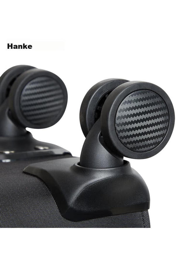 Hanke حقيبة سفر عالمية، أمتعة سفر للرجال والنساء، حقيبة أعمال كبيرة السعة، حقيبة بقفل رقمي، أسود، 24 بوصة - Image 4