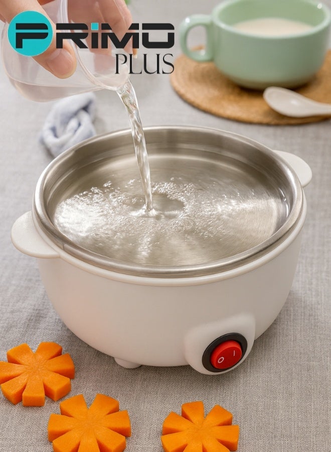 بريمو بلس جهاز سلق وطهي البيض بالبخار– سلاقة بيض من بريمو بلس PR140 – كهربائي بقدرة 350 واط – وعاء شفاف مع غطاء حراري آمن – سعة 7 بيضات – تصميم صغير محمول وسهل الاستخدام – مثالي للإفطار الصحي والسريع - Image 5