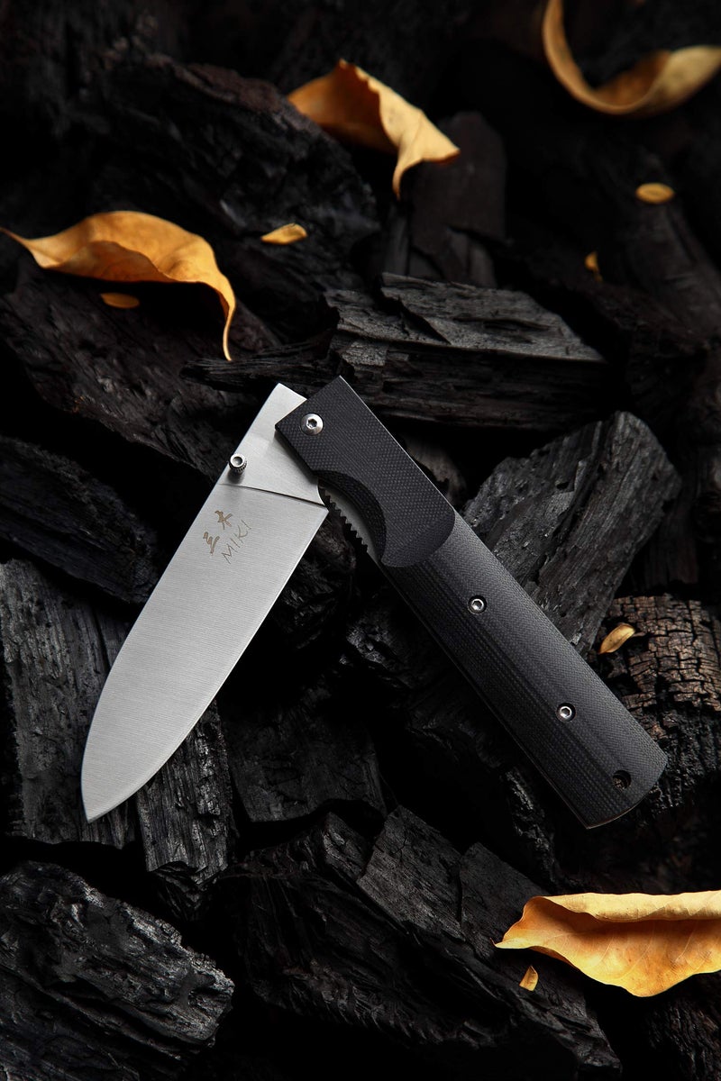 Miki سكين مطبخ ياباني قابل للطي بمقبض G10 وشفرة من الفولاذ المقاوم للصدأ 440A - Image 2