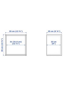 زبون خزانة، تأثير الجوز البني، 35X25X35 سم  - Image 4