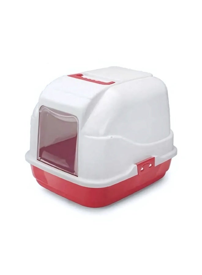 IMAC MY CAT-Hooded Cat Toilets-50 x 40 x 40cm Mixed Colors - Image 2