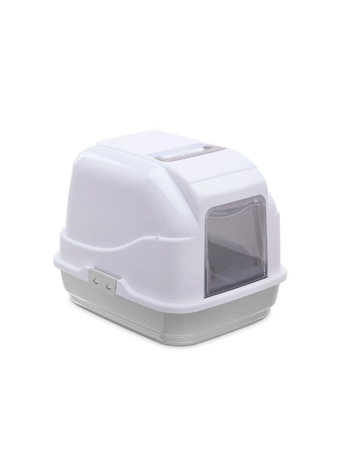 IMAC MY CAT-Hooded Cat Toilets-50 x 40 x 40cm Mixed Colors - Image 1