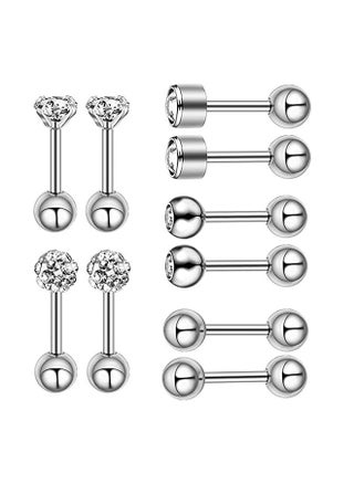 5-Pair Stainless Steel Cartilage Helix Piercing Ear Studs - pzsku/Z0D5D1FF6ECD19D6AE7AEZ/45/_/1731577836/59ba8b27-8d19-4968-b38e-2d78dc6dfb71