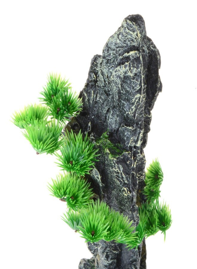 Saim Tall Mountain View Stone Aquarium Ornament, Artificial Resin Rock Fish Tank Decoration for Aquarium Landscape, Supplies - Image 2