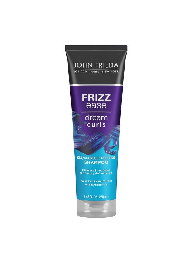 John Frieda شامبو Ohn Frieda Anti Frizz Frizz Ease Dream Curls، شامبو خالٍ من كبريتات لوريث كبريتات الصوديوم/لوريث كبريتات الصوديوم للشعر المجعد يساعد على التحكم في التجعد مع تقنية تعزيز التجعد، 8.45 أونصة سائلة - Image 2