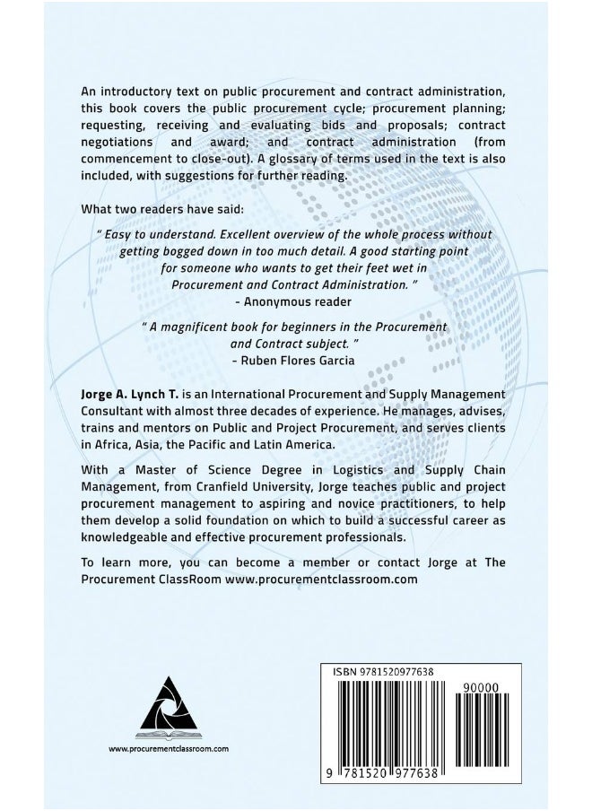 Public Procurement and Contract Administration: A Brief Introduction