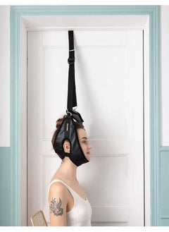 SYOSI Cervical Neck Traction Device for Home Use, Portable Over Door Device for Neck Pain Relief, Overhead Traction Stretcher Home Physical Therapy for Arthritis, Disc Bulges and Spinal Decompression, Black  - Image 2