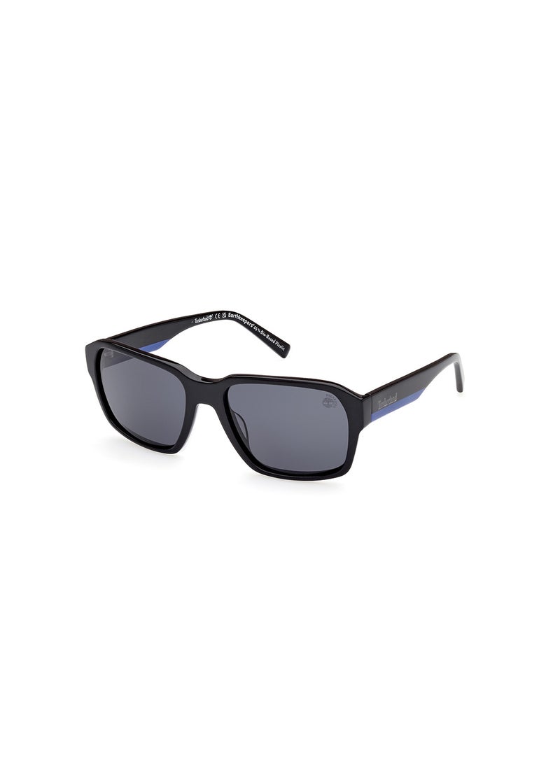 Timberland - Men's Polarized Square Sunglasses - TB934301D57 - Lens Size: 57 Mm - Image 1