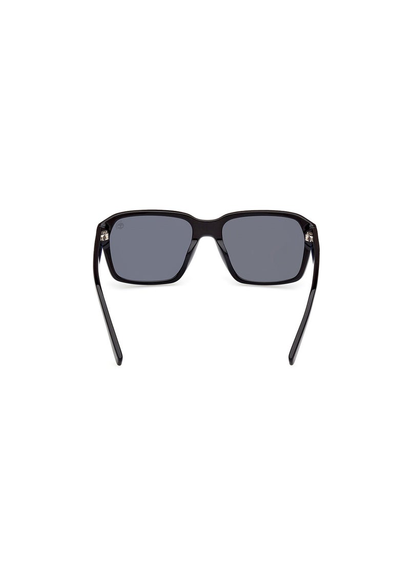 Timberland - Men's Polarized Square Sunglasses - TB934301D57 - Lens Size: 57 Mm - Image 1