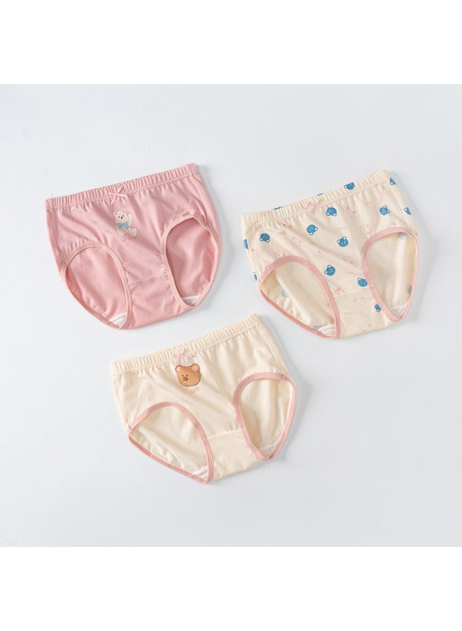 Customized Processing Of Girls' Underwear, Category A Pure Cotton Breathable Antibacterial Baby Girl Thin Antibacterial Briefs For Small And Medium-sized Children