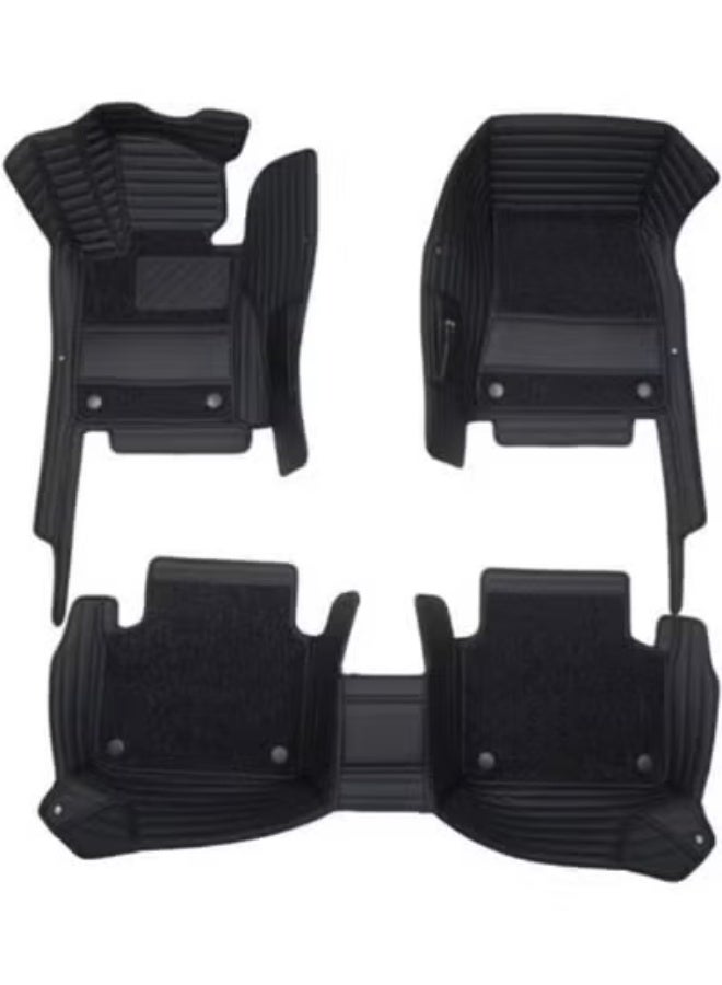 طقم دواسات سيارة 9D الفاخرة متوافقة مع Hyundai Verna - تغطية شاملة وحماية فائقة - 3 قطع - Image 1