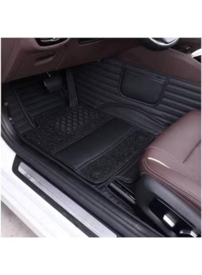 طقم دواسات سيارة 9D الفاخرة متوافقة مع Hyundai Verna - تغطية شاملة وحماية فائقة - 3 قطع - Image 2