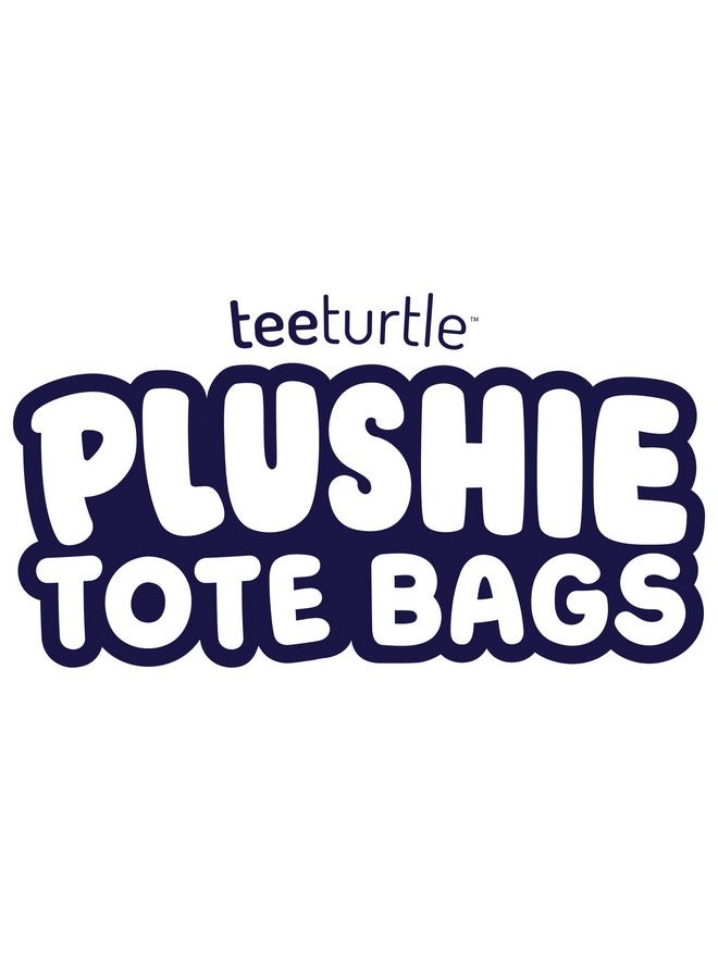 TeeTurtle TeeTurtle - Plushie Tote Bag - Blue + Rainbow Axolotl - From the creators of the Original Reversible Octopus Plushie - Take Your Plush Pal Wherever You Go!  - Image 5