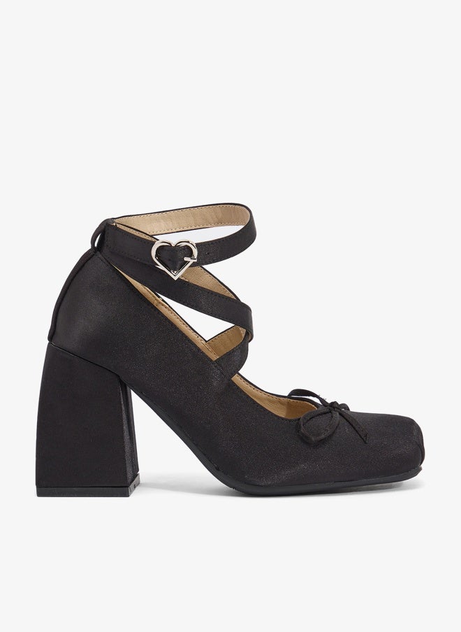 ELLA Ballet High Heel Sandals Wrap Around - Image 1