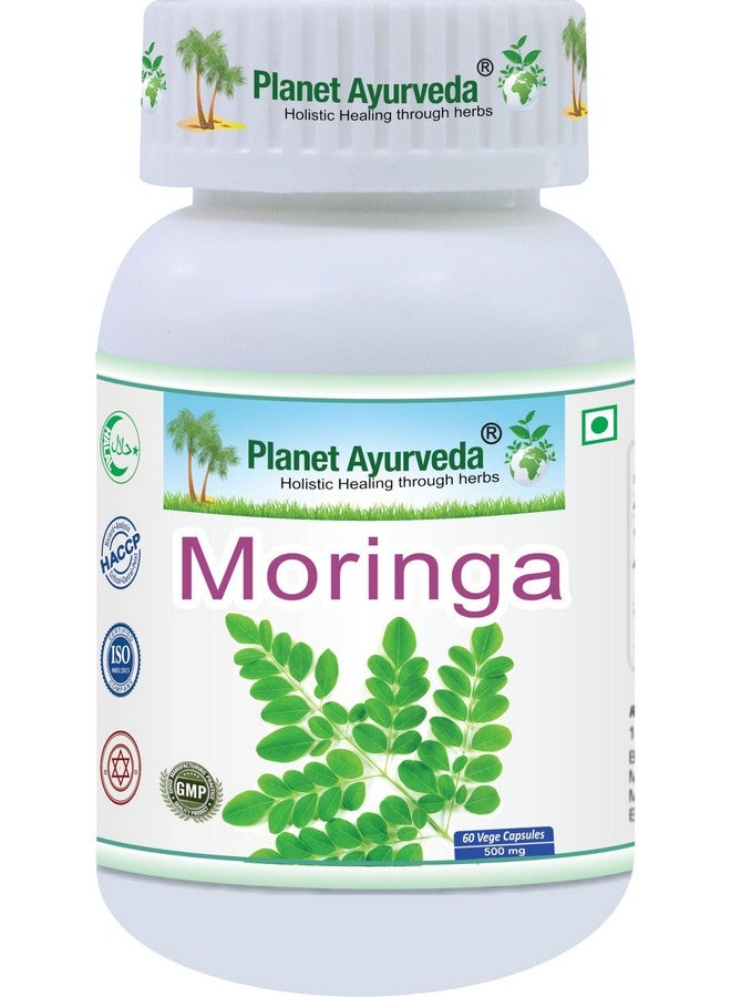 Planet Ayurveda Moringa Capsules - 60 Capsules | Rich Source of Vitamins and Minerals | Natural Energy, Immunity & Antioxidant Support - Ayurvedic Superfood Supplement - Image 1