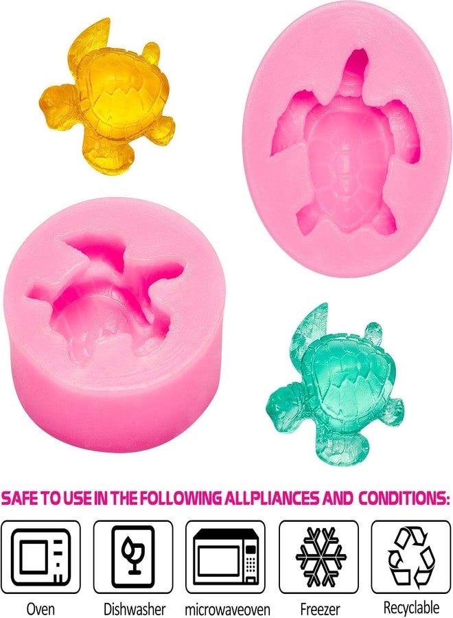 Skytail قالب فوندان على شكل سلحفاة بحرية ذو تجويف واحد من سكاي تيل، قالب حلوى شوكولاتة على شكل سلحفاة لجلب الحظ، قالب راتنج لصنع عجينة السكر للحلويات، أدوات تزيين الكيك والمافن والخبز (1) - Image 3