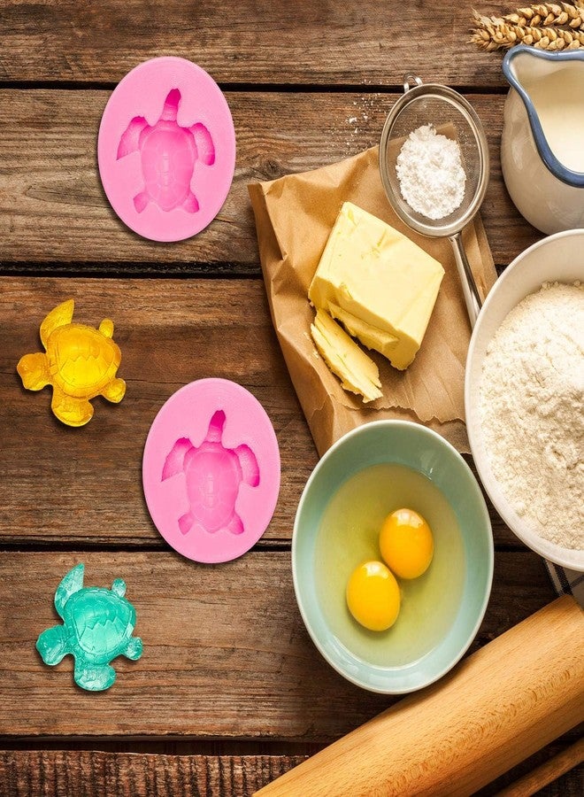 Skytail قالب فوندان على شكل سلحفاة بحرية ذو تجويف واحد من سكاي تيل، قالب حلوى شوكولاتة على شكل سلحفاة لجلب الحظ، قالب راتنج لصنع عجينة السكر للحلويات، أدوات تزيين الكيك والمافن والخبز (1) - Image 5