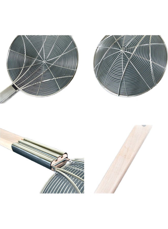 Yata Stainless Steel Fine Mesh Strainer Colander With Long Handle For Home Kitchen, Large Size Commercial 32Cm - Image 2