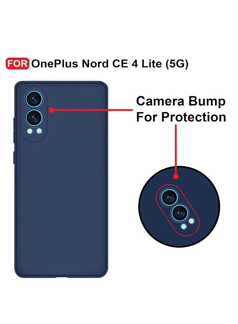 TIGER OnePlus Nord CE4 Lite Case | Soft Silicone Shockproof Protective Cover | Anti-Fingerprint & Anti-Scratch Full-Body Protection | Slim & Durable Phone Case for OnePlus Nord CE 4 Lite (2024)  Blue - Image 3
