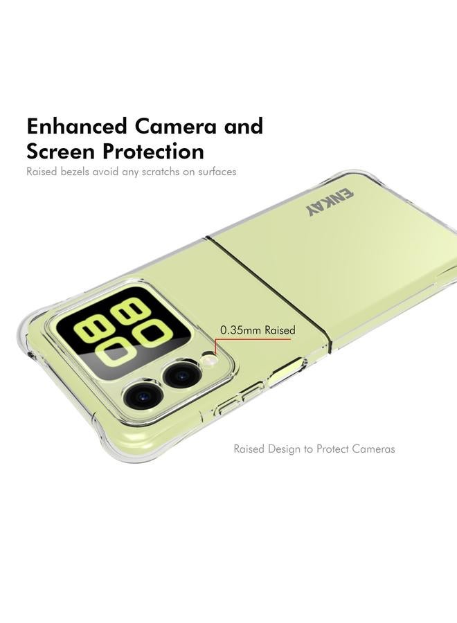 إنكاي جراب لهاتف Huawei Nova Flip Hat-Prince جراب هاتف شفاف مقاوم للصدمات من مادة TPU - Image 4