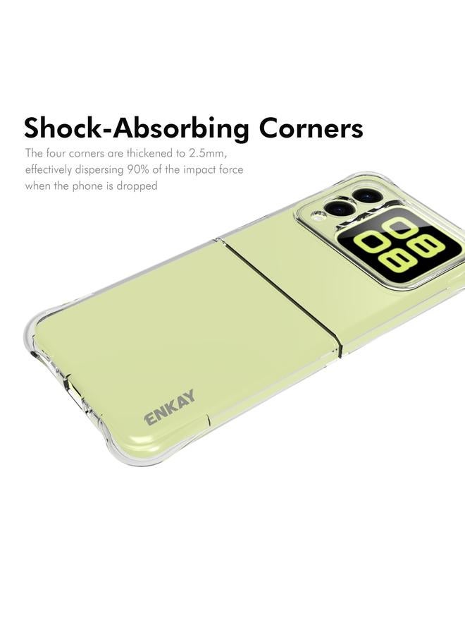 إنكاي جراب لهاتف Huawei Nova Flip Hat-Prince جراب هاتف شفاف مقاوم للصدمات من مادة TPU - Image 3