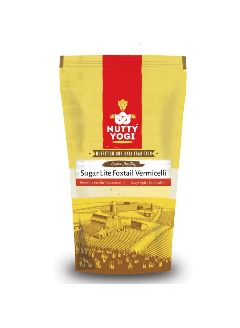 Nutty Yogi Sugar Lite Foxtail Millet Vermicelli | Homemade & Natural |Healthy Breakfast | Rich in Protein High in Fibre & Calcium | Preservative Free - 200gm (Pack of 2) - Image 1