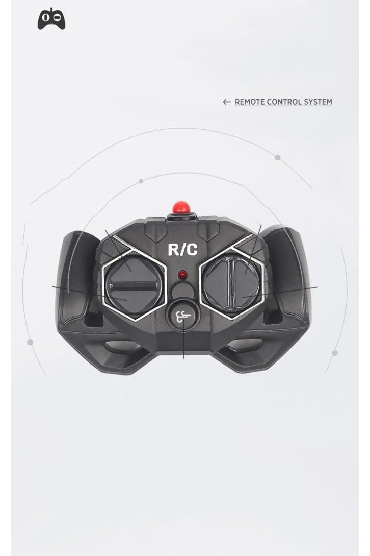 HALAMODO Sports Car RC Model , 2.4 G Multi-Function Wireless Remote Control Toy Car , With Light And Spray , Model Car Gift For Boys And Girls , Collectible Display , Blue/Black ，23 cm*9 cm*6 cm - Image 4