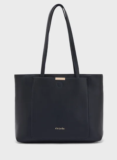 Khizana Metal Trim Detail Everyday Tote Bag