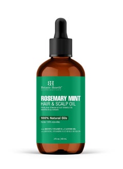 Botanic Hearth Botanic Hearth Rosemary Mint Hair & Scalp Strengthening Oil (2 fl oz) | Natural Hair Growth & Scalp Treatment | Nourishing & Strengthening Essential Oils for Thicker, Healthier Hair  - Image 2