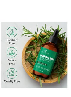 Botanic Hearth Botanic Hearth Rosemary Mint Hair & Scalp Strengthening Oil (2 fl oz) | Natural Hair Growth & Scalp Treatment | Nourishing & Strengthening Essential Oils for Thicker, Healthier Hair  - Image 3