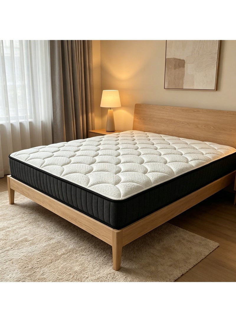 Arababy Pocket Spring Mattress – Extra Thick 20cm, High Resilience, Independent Coils, Distributes Body Pressure, Breathable, Quiet, No Bottoming Out, High Durability, Compressed Packaging Medium Plush Feel Hybrid Comfort & Supportive Mattress - Image 2