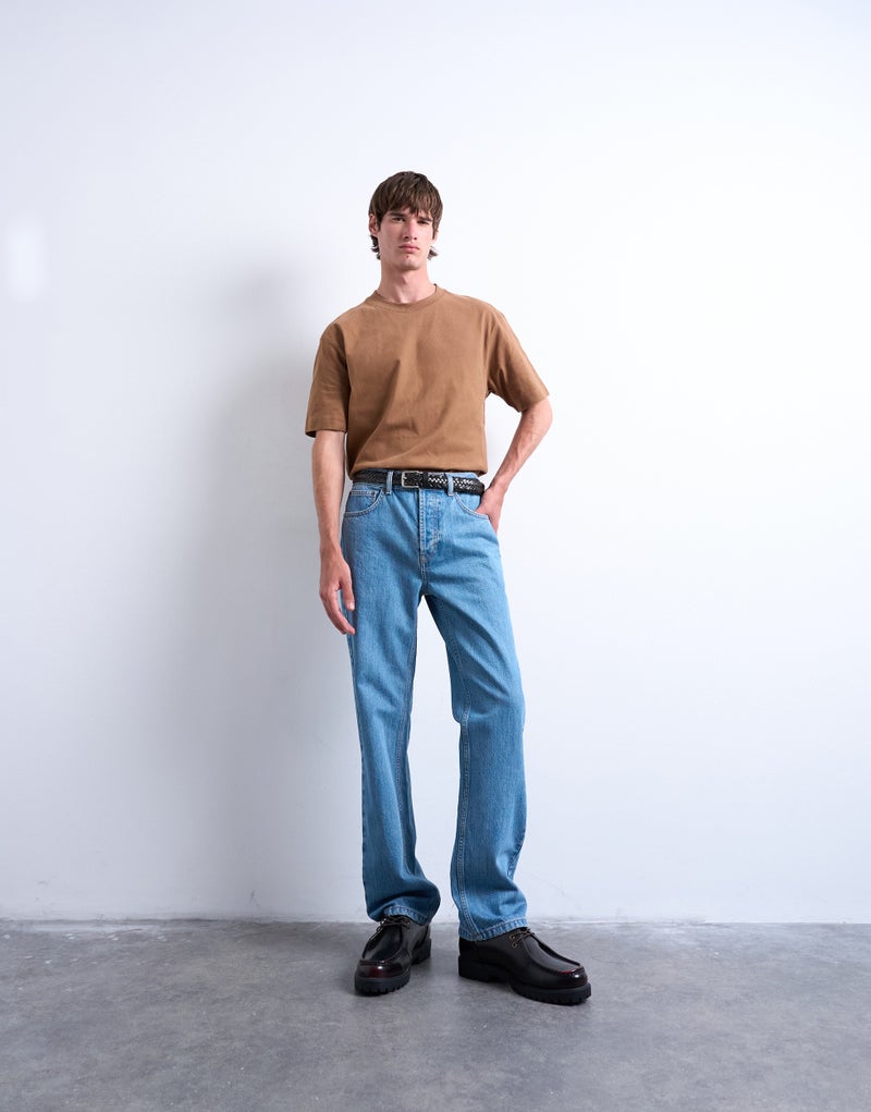 TOPMAN Oversized Fit Sueded T-Shirt - Image 5