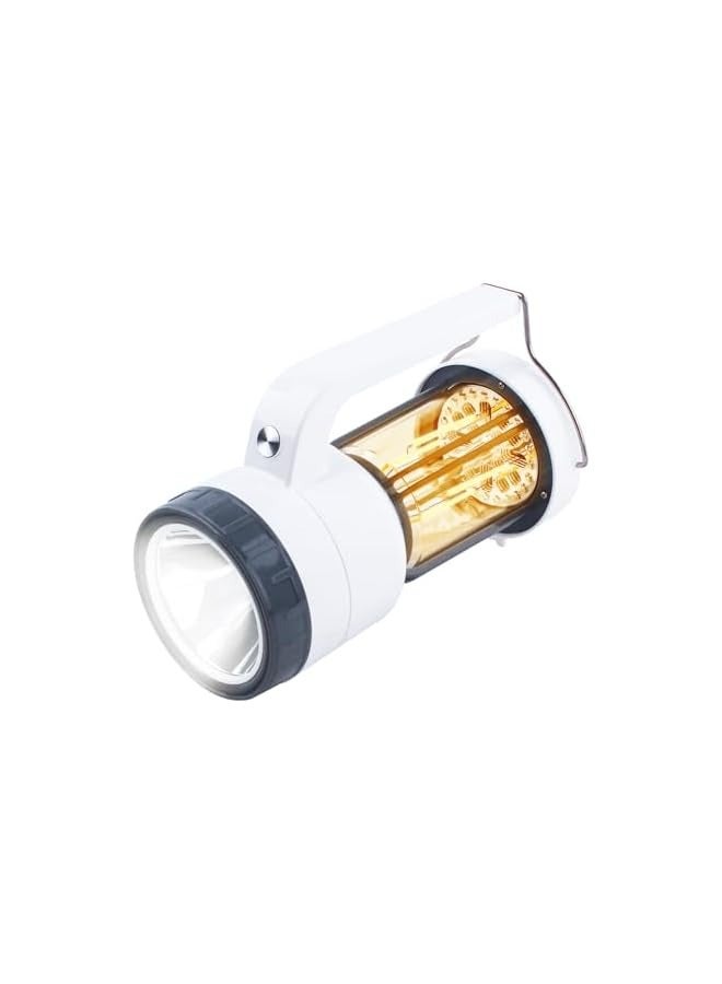 erorex LED Camping Lantern, Flashlight Rechargeable Searchlight Lamp 500LM Portable Torch with 4 Light Modes, Emergency Light for Emergency, Hiking, Outdoor, Home and More - Image 1