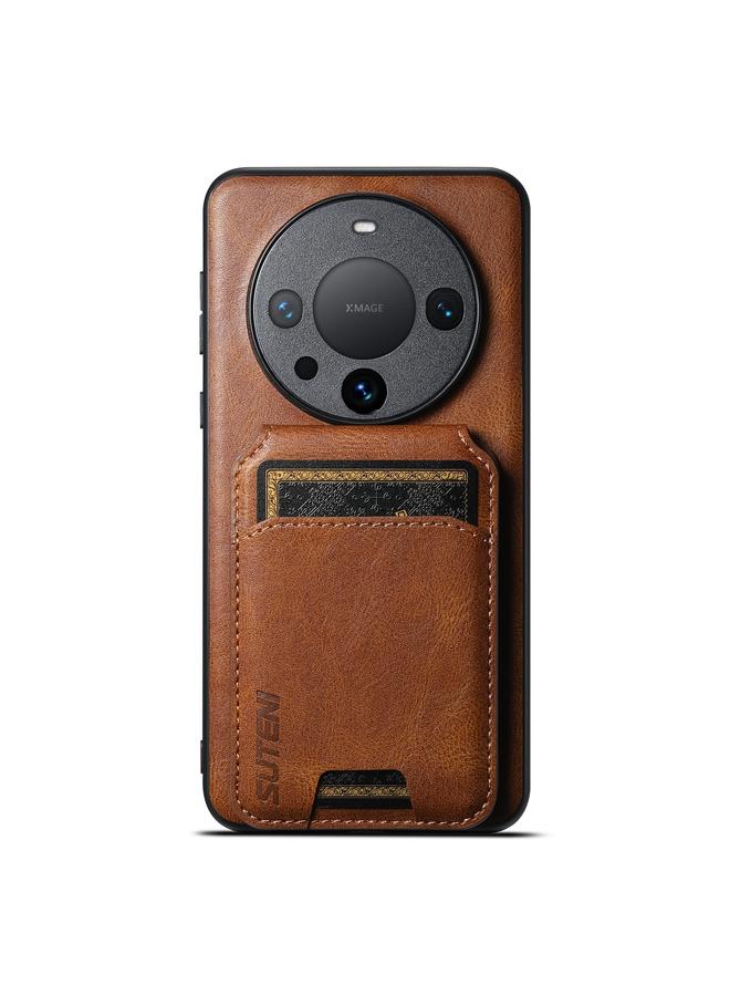 Suteni Case For Huawei Mate 60 Pro H02 Leather Wallet Stand Back Phone Case - Image 1