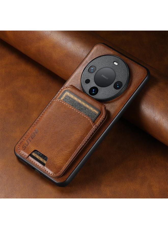 Suteni Case For Huawei Mate 60 Pro H02 Leather Wallet Stand Back Phone Case - Image 2