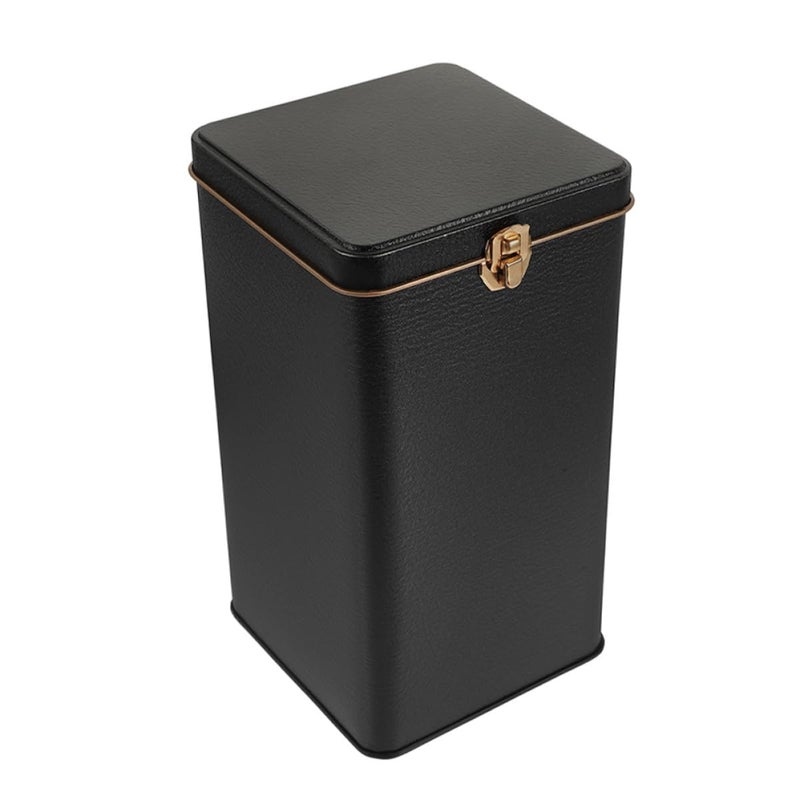 Airtight Tinplate Tea Canister Compact Storage Container For Coffee Flour Pantry Organization - Image 2