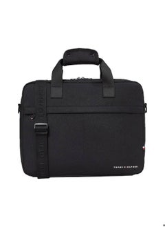 TOMMY HILFIGER Men's Element Laptop Bag - Polyester, Black  - Image 1