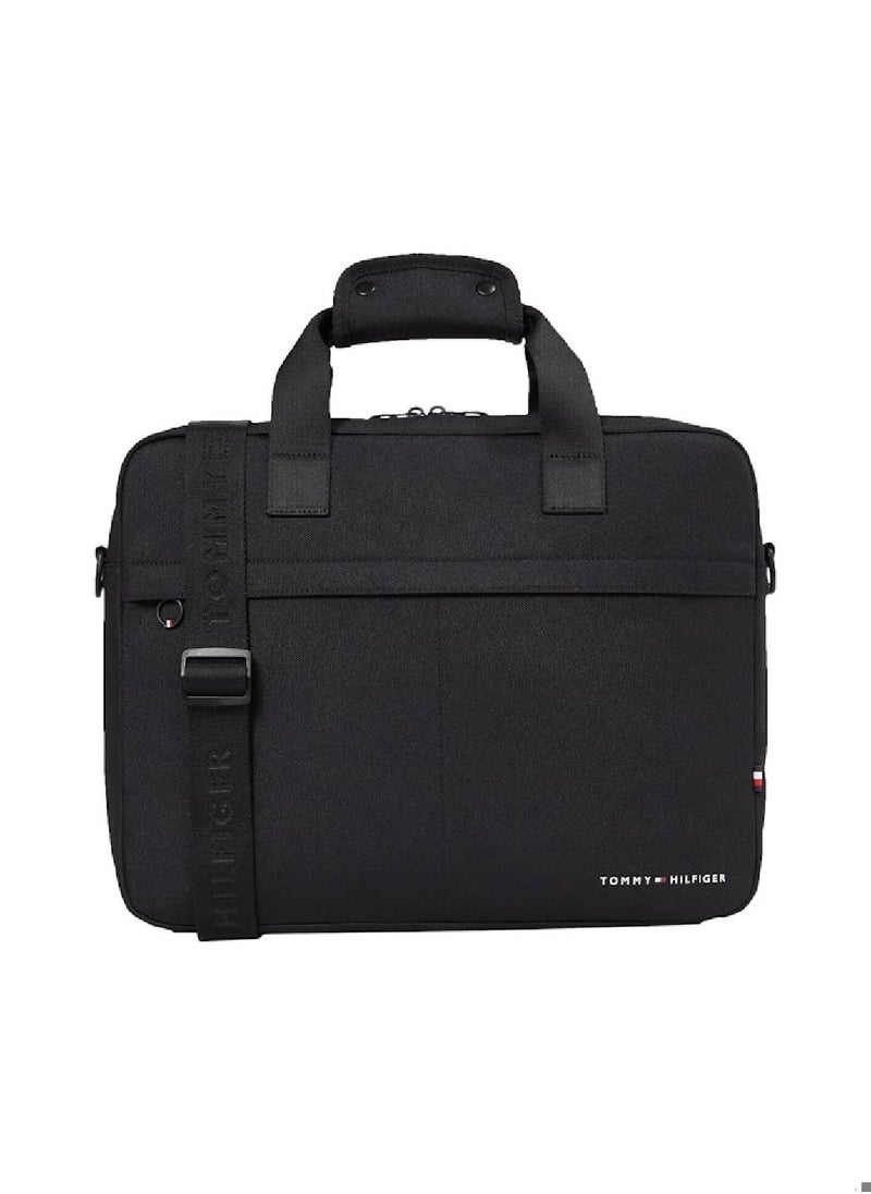 TOMMY HILFIGER - Men's Element Laptop Bag - Polyester, Black - Image 1