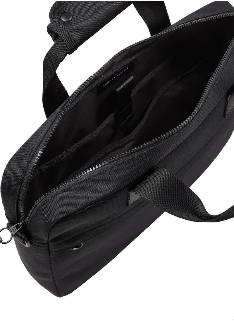 TOMMY HILFIGER - Men's Element Laptop Bag - Polyester, Black - Image 1