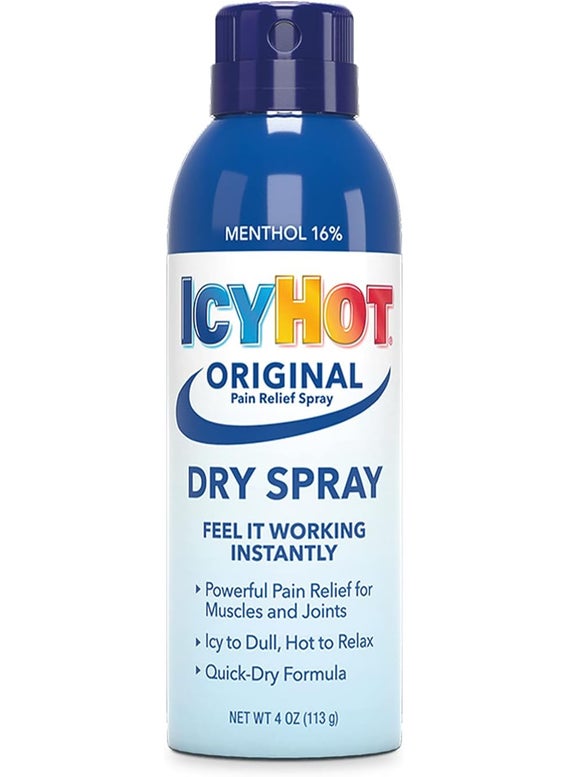 Icy Hot Icy Hot Original Pain Relief Dry Spray with 16% Menthol, Pain Relief for Muscles & Joints, 4 oz. 