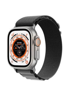 Replacement Strap For Apple Watch Ultra 49mm Nylon Watch Band Black Grey