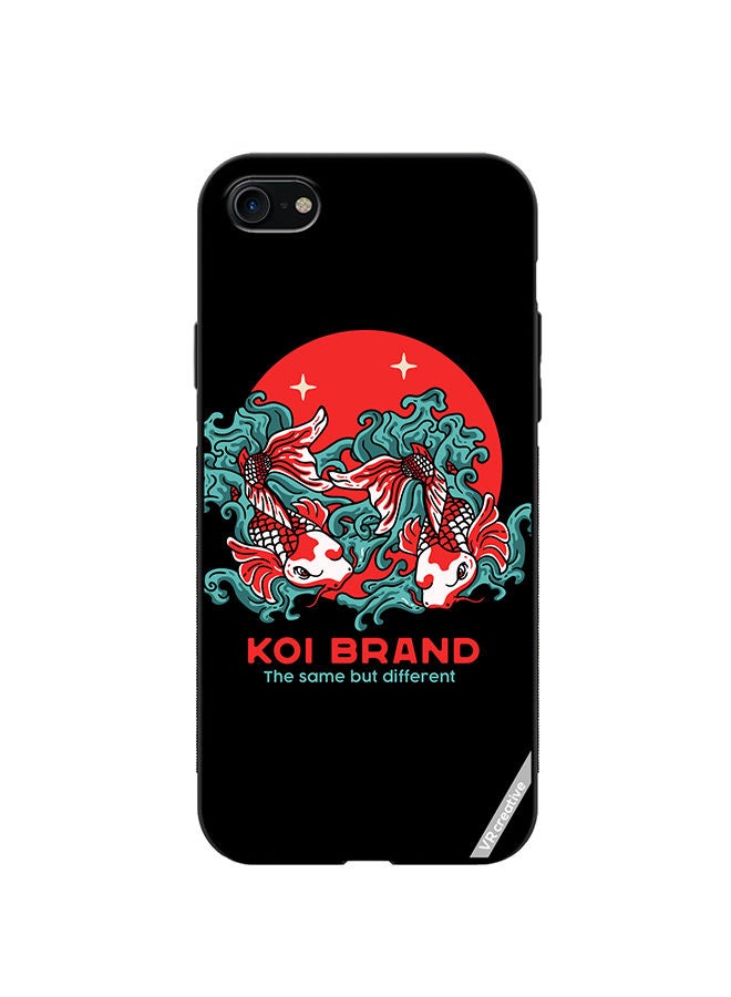 VR CREATIVE Protective Case Cover For Apple iPhone SE (2022) Koi Twin Design Multicolour - Image 1