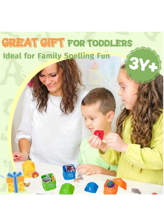 HALAMODO Alphabet Learning Toys for Kids 3+―ABC Barn Sorters with 260 Flash Cards, Montessori Preschool Learning Activities, Uppercase & Lowercase Letter Color Sorting and Matching Educational Game for Toddler - Image 4