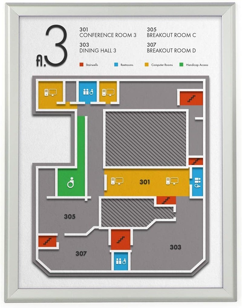 Displays2go Snap Poster Frame 18 x 24 Silver Finished Aluminum Metal Quick Clip Picture Holder  Wall Mount Photo Display are Easy Open - Image 1