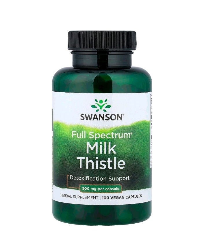 SWANSON Full Spectrum Milk Thistle 1000 mg 100 Vegan Capsules (500 mg Per Capsule) - Image 1